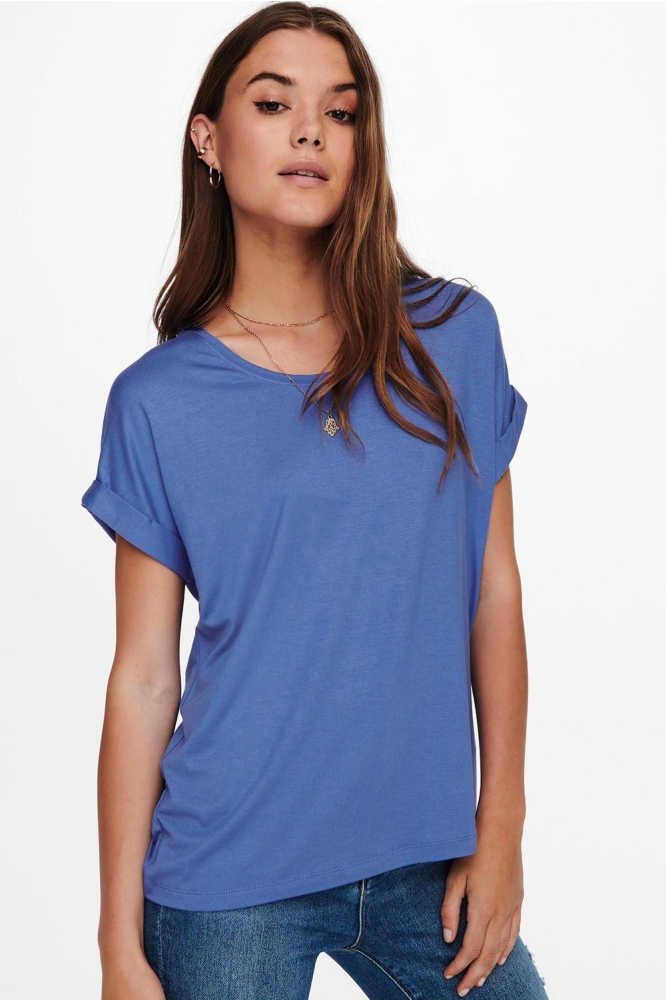 ONLMOSTER S/S O-NECK TOP NOOS JRS 15106662 BLUE YONDER